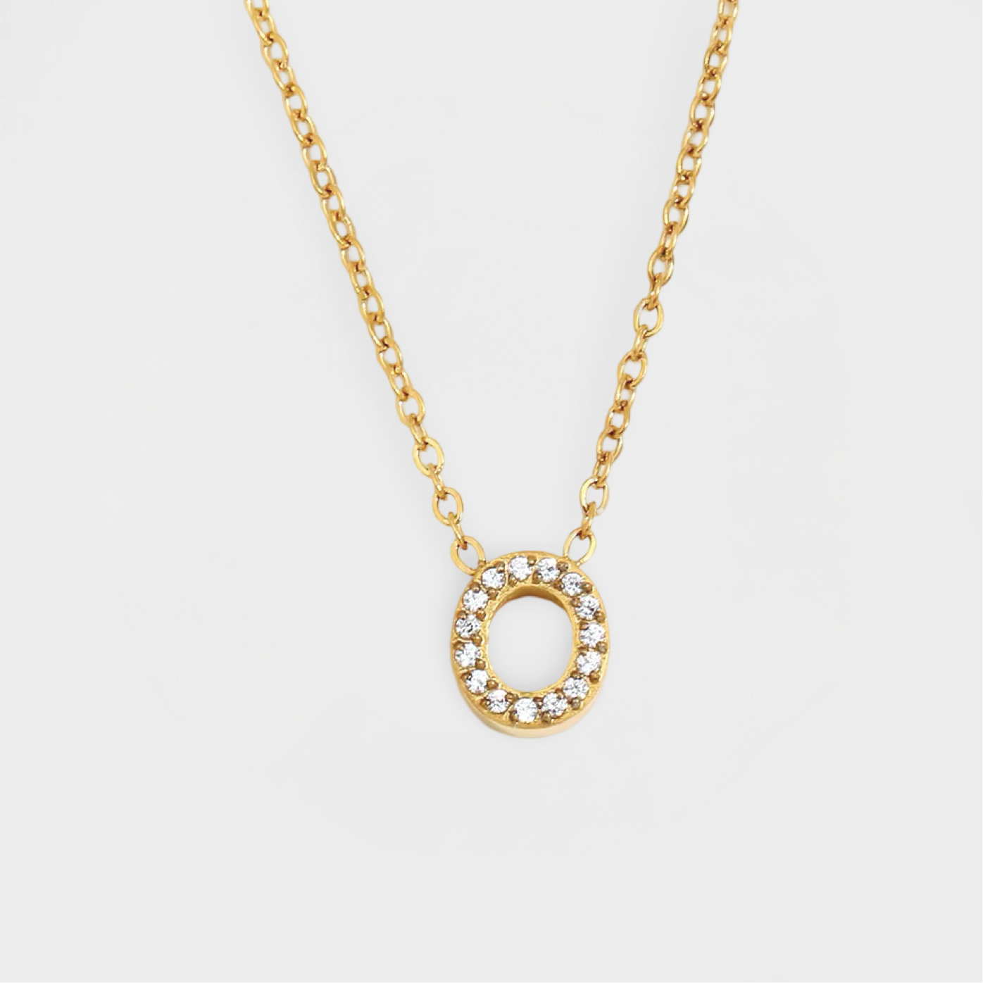 Dazzle Petite Initial Necklace-Dazzledvenus