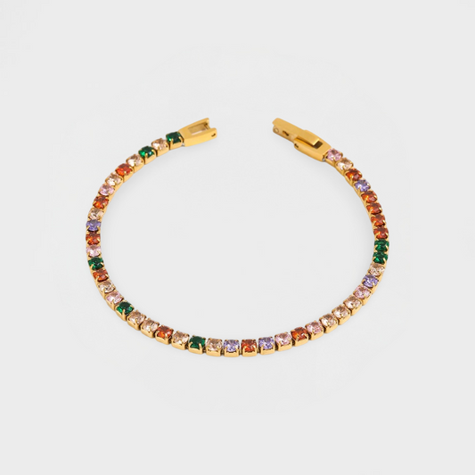 Rainbow Tennis Bracelet
