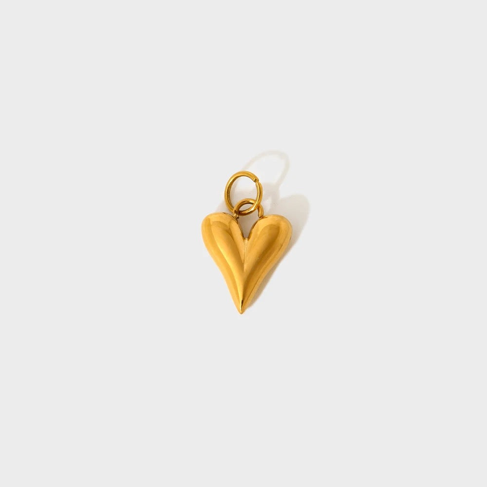Curve Heart Charm-Dazzledvenus