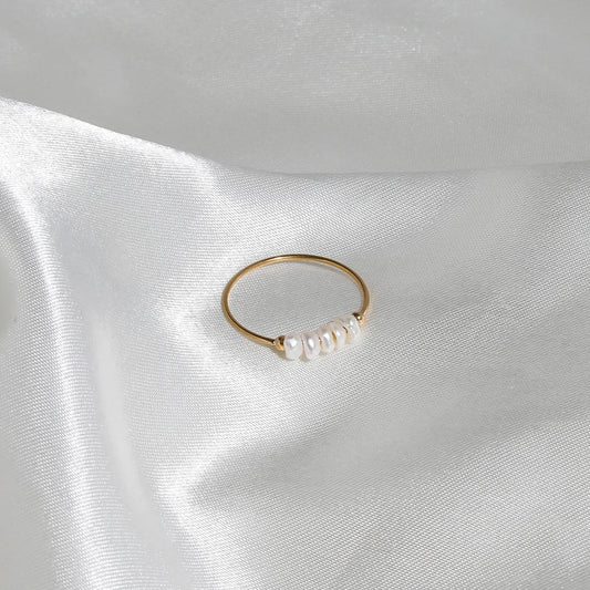 Ariel Dainty Pearl Ring