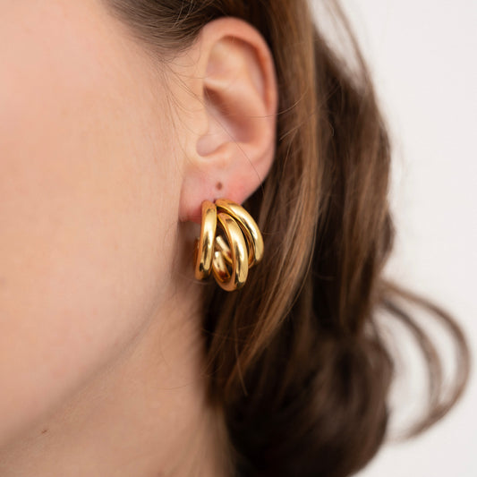 Trilogy Hoop Earring