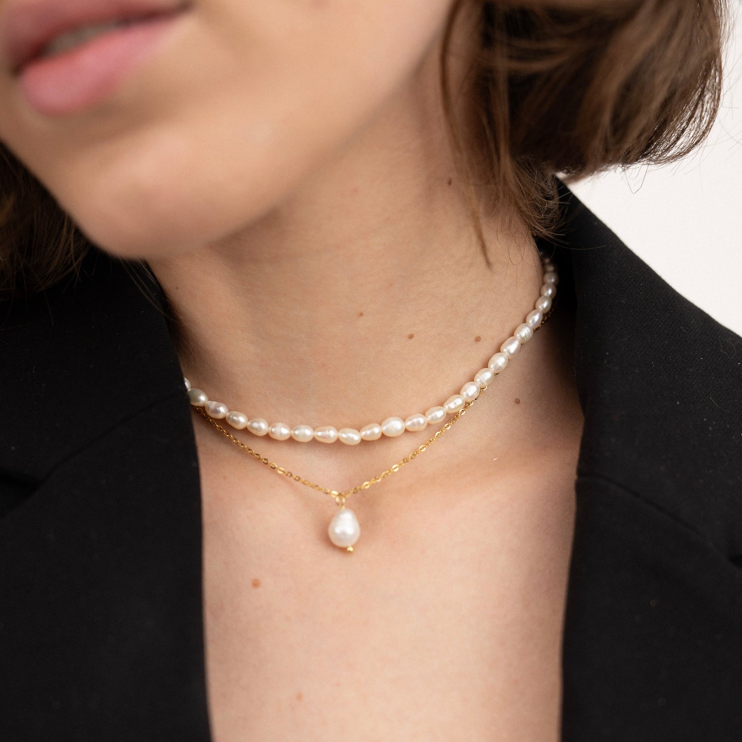 Multilayered Ophelia Pearl Necklace-Purchase authentic Pearl Double Layer Necklace. Embrace timeless elegance with our exquisite collection. Shop now our exquisite collection today!š„-Dazzledvenus