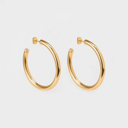 Classic Bold Hoop Earrings