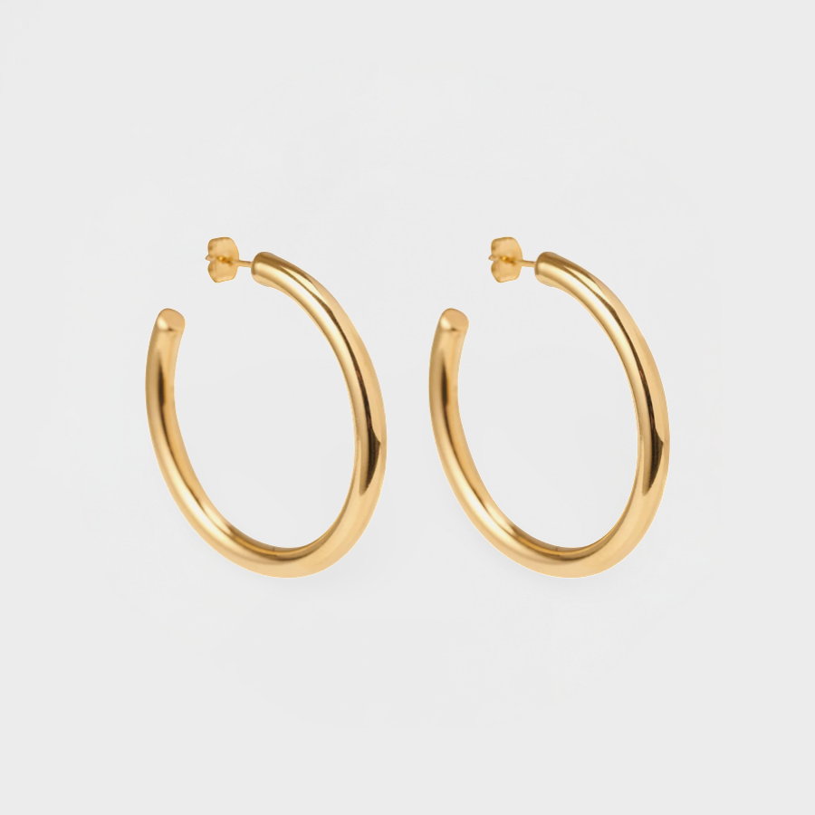 Classic Bold Hoop Earrings-Dazzledvenus
