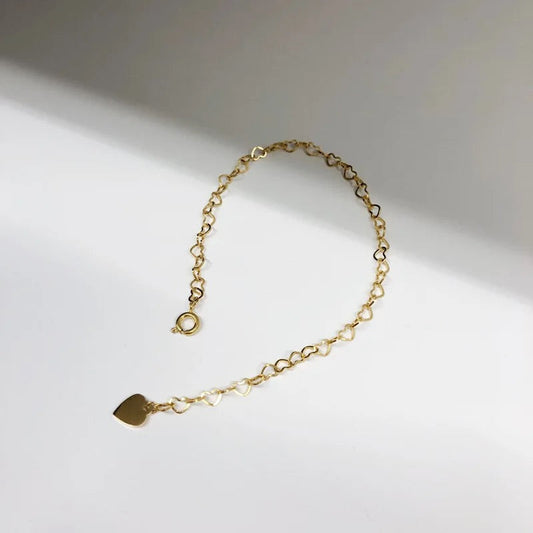 Petite Heart Chain Bracelet