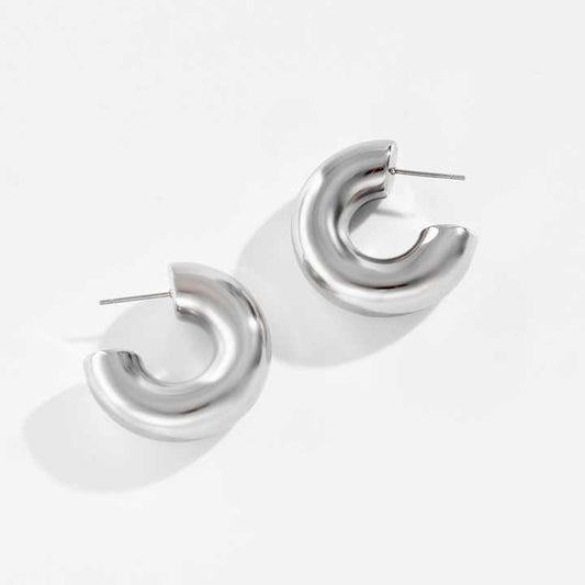 Chunky Hollow Tube Earring