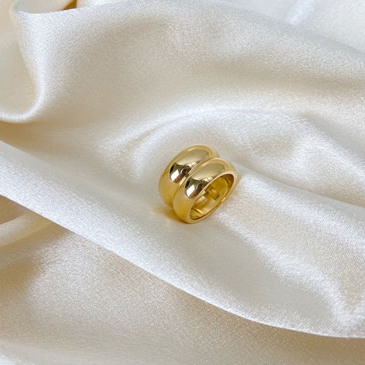 Chunky Sculpted Bold Dome Ring