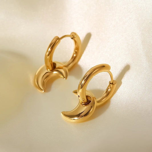Crescent Hoop Earring