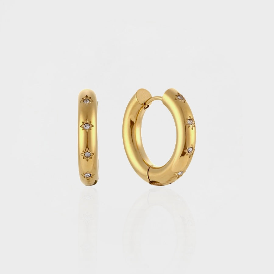 Star Station Hoop Earring