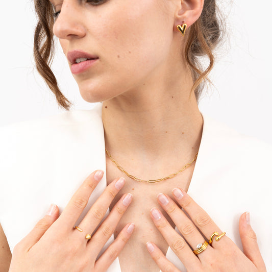 Adore Heart Stud Earring