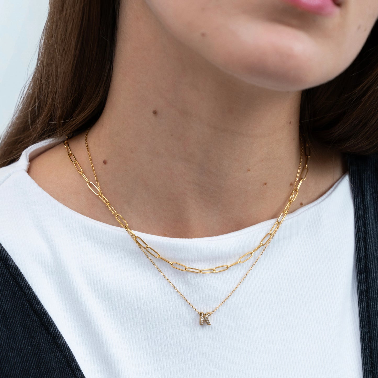 Dazzle Dainty Initial Necklace