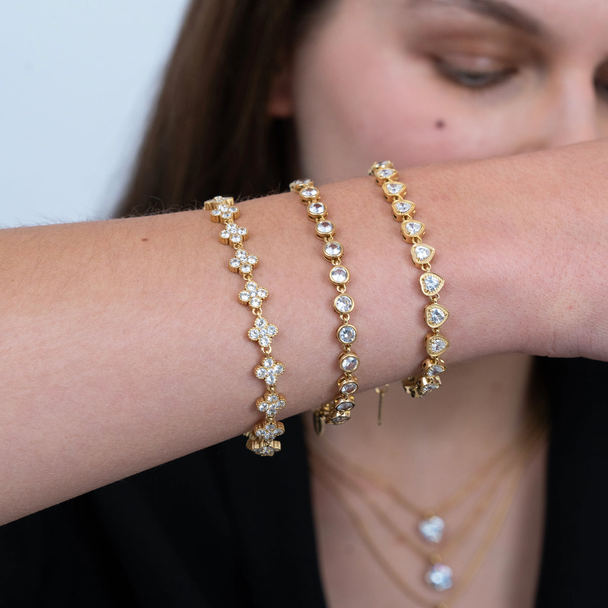 Sparkling Clover Bracelet