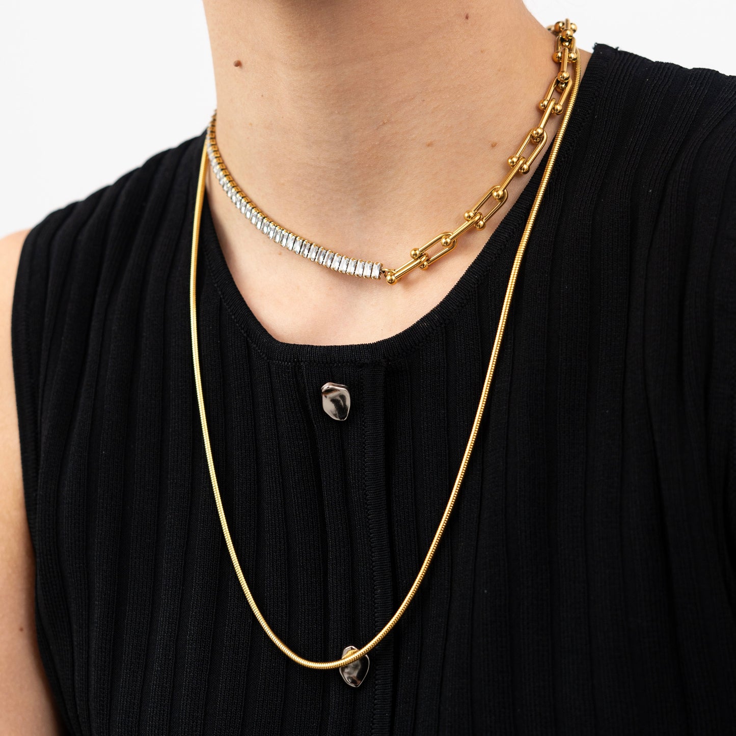 Lexi Round Snake Necklace