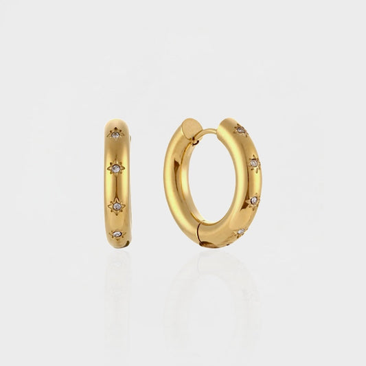 Star Station Hoop Earring