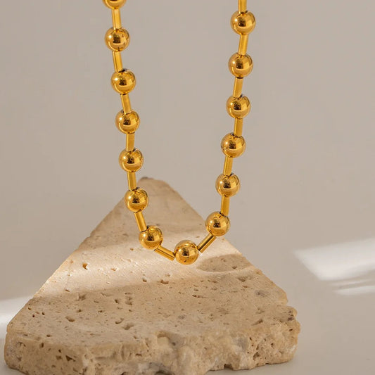 Ball High Shine Choker Necklace