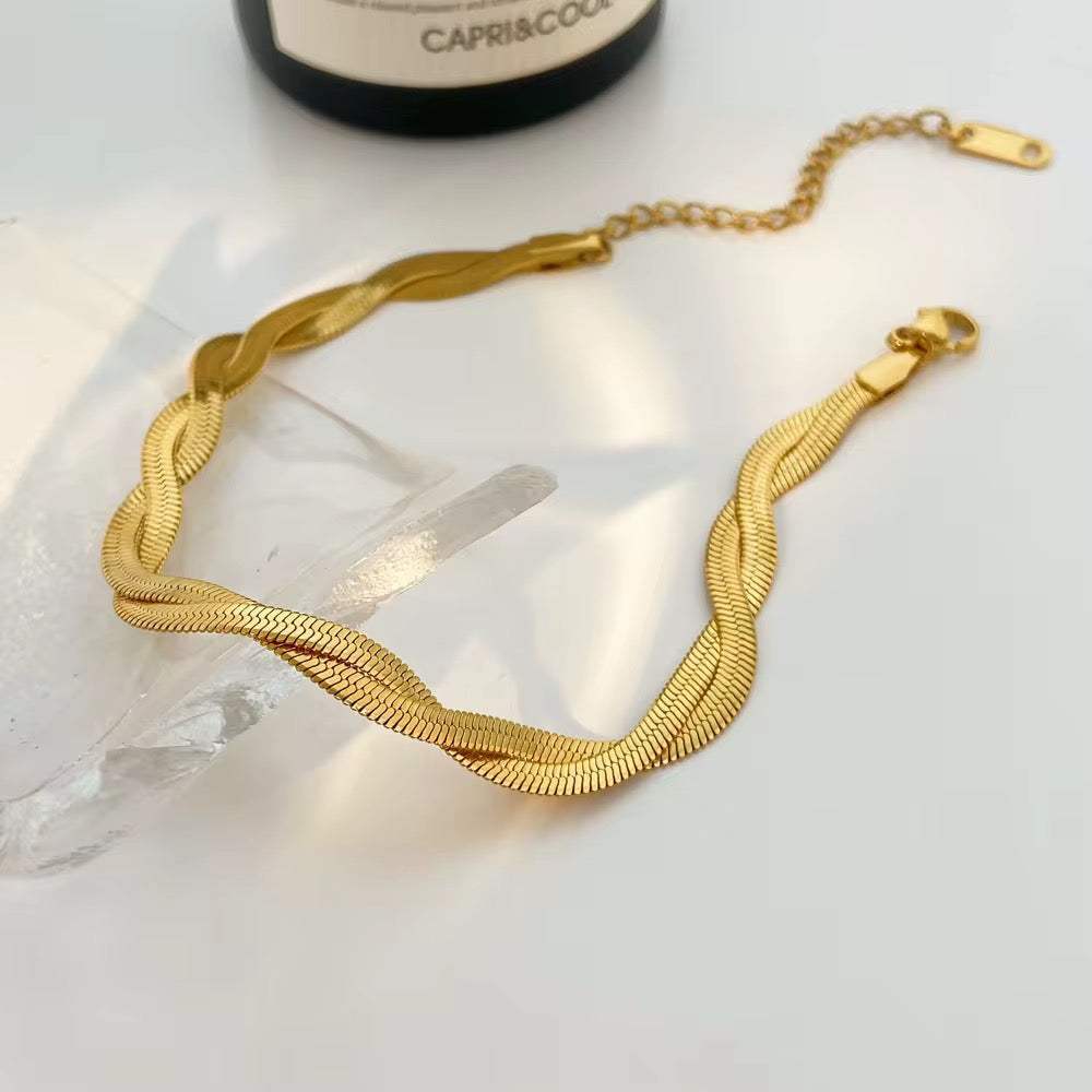 Omega Braided Snake Bracelet