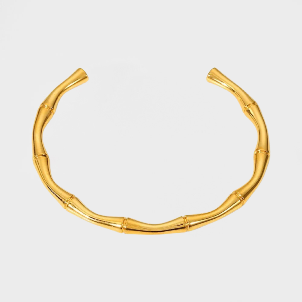 Bamboo Cuff Bangle Bracelet
