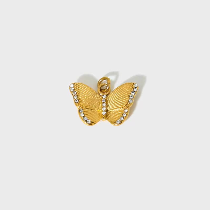 CZ Butterfly Charm-Dazzledvenus
