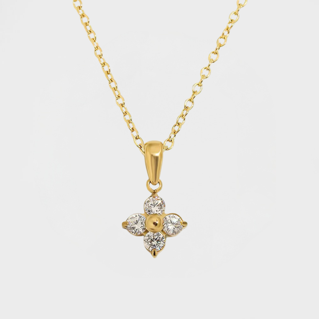 Angelic Clover Necklace-Explore our elegant Balance Beam T-Bar Chain Necklace collection. Enhance your style with our sophisticated designs. Order now for timeless elegance! 🏆-Dazzledvenus