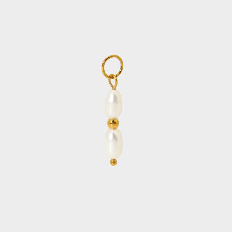 Golden Beads Pearl Charm-Dazzledvenus