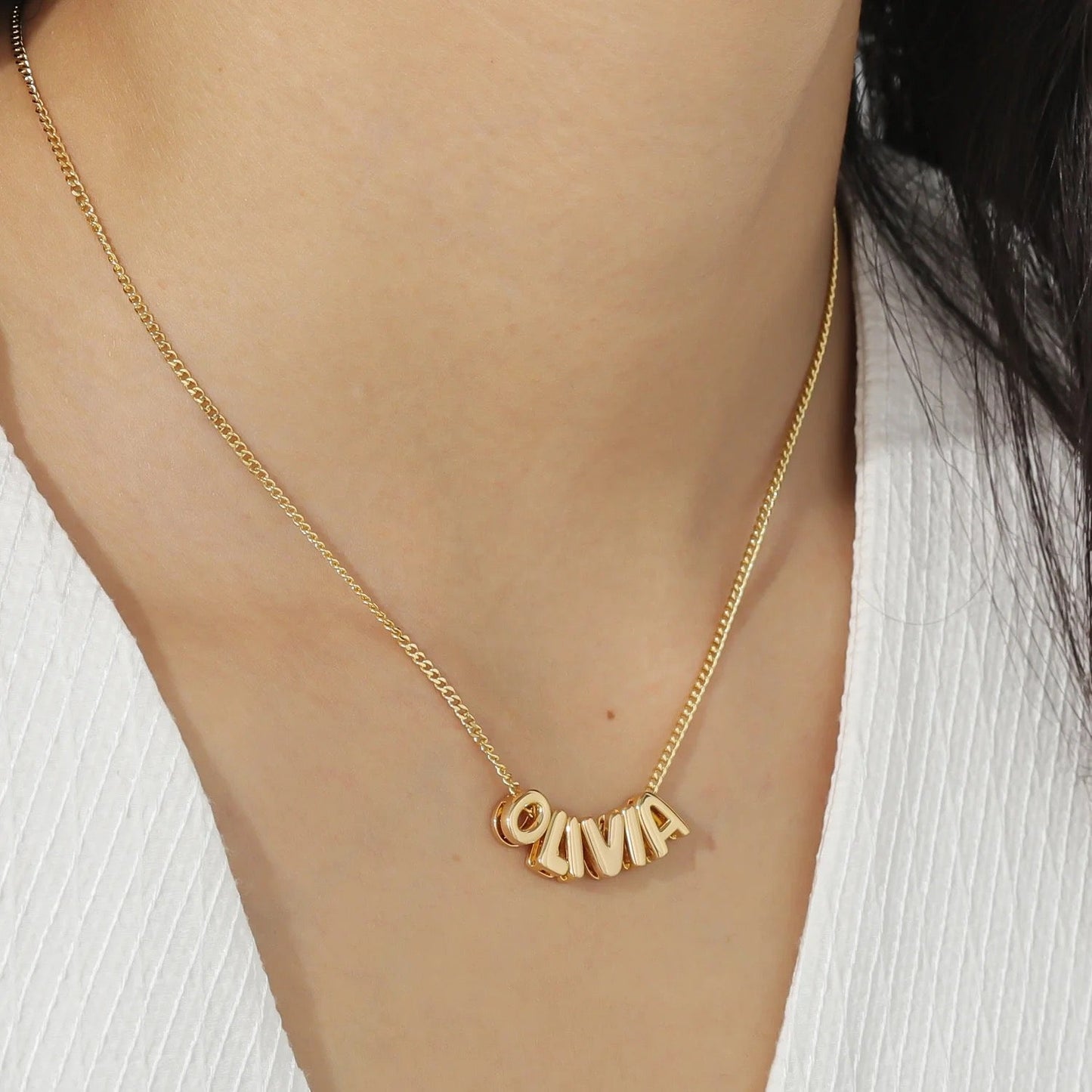 Personalised Bubble Name Necklace