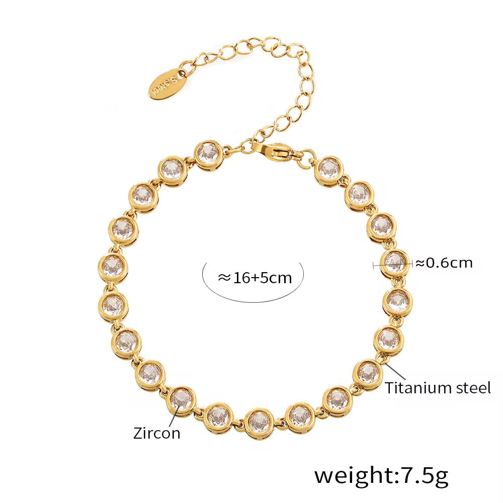 Willow Bezel Tennis Bracelet