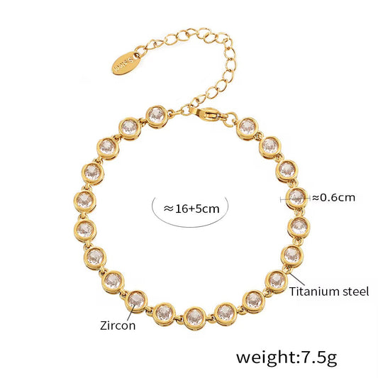 Willow Bezel Tennis Bracelet