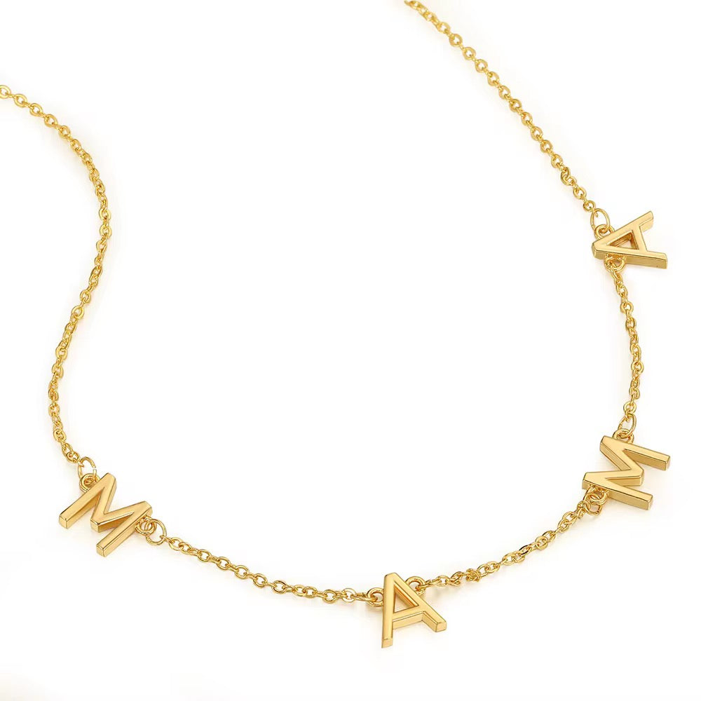 Mama Letter Necklace