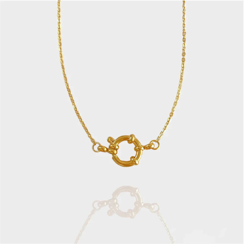 DYO Gini Necklace-Purchase stylish Twisted Herring Bone Necklace. Explore our online collection for trendy accessories reflecting the charm of the Emerald Isle. Order yours now!-Dazzledvenus