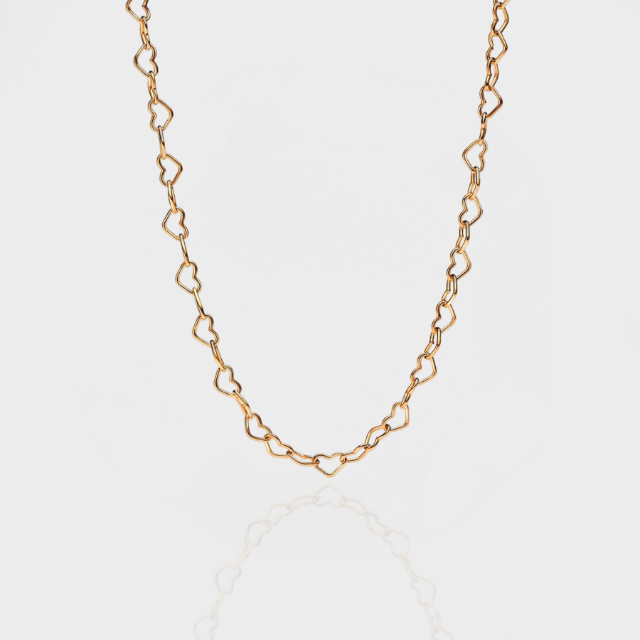 Petite Heart Chain Necklace