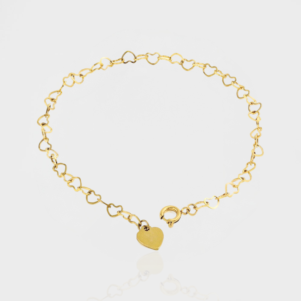 Petite Heart Chain Bracelet