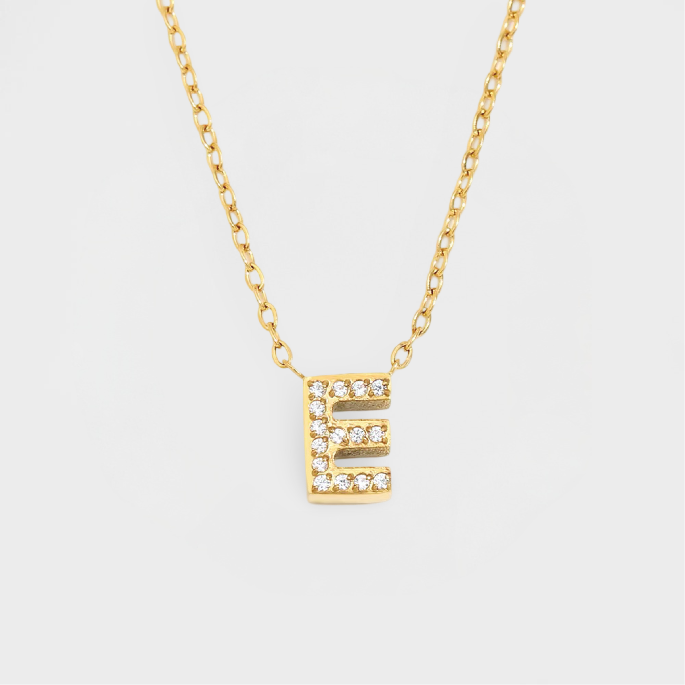 Dazzle Petite Initial Necklace-Dazzledvenus
