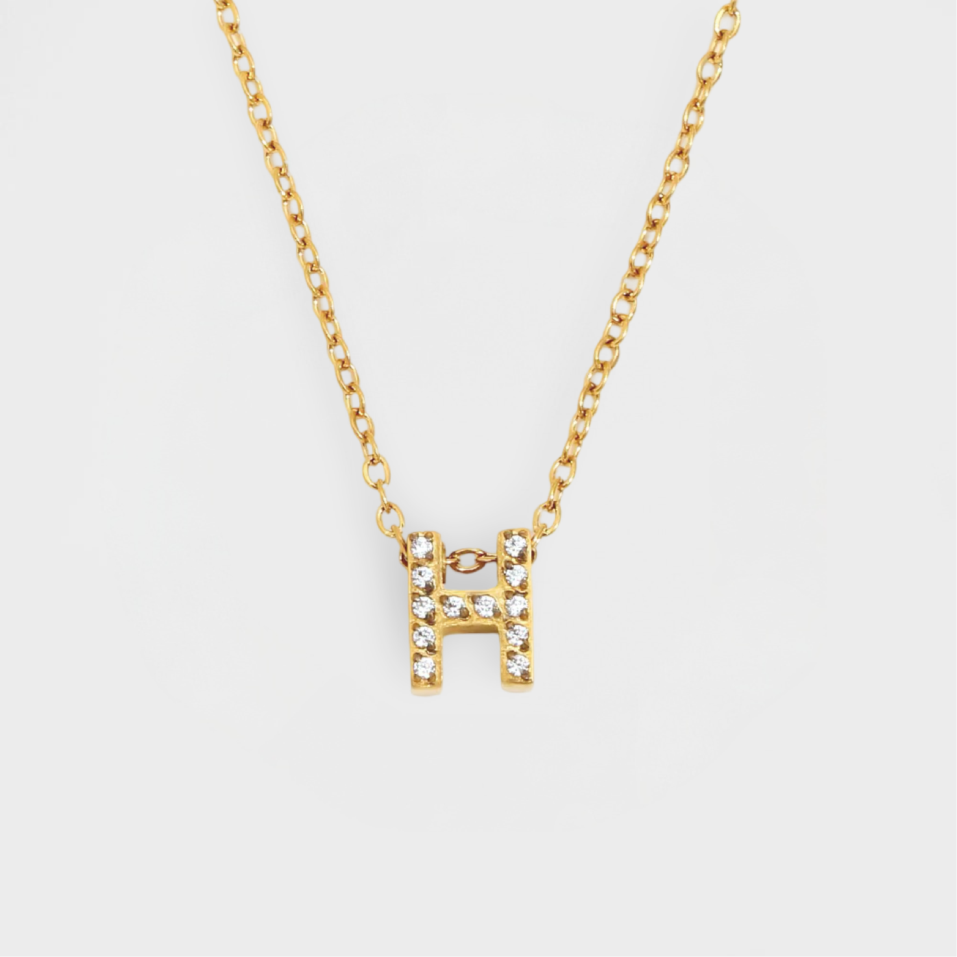 Dazzle Petite Initial Necklace-Dazzledvenus