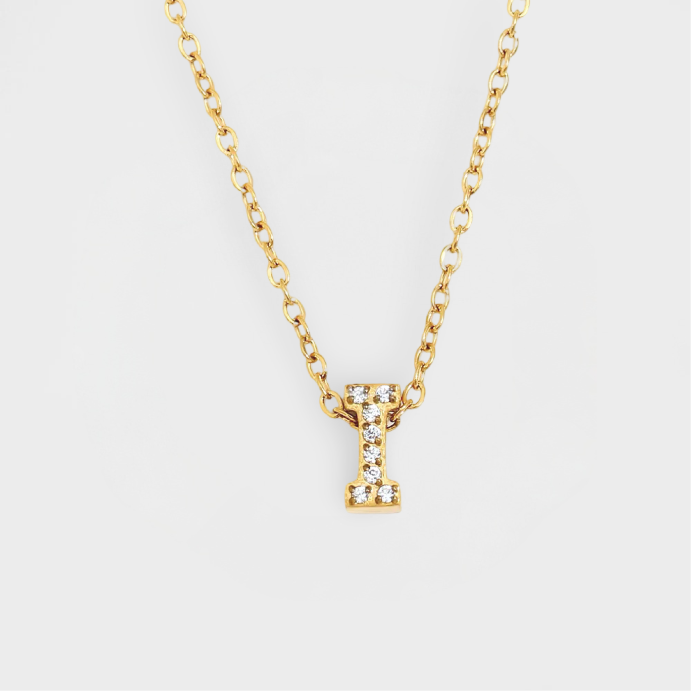 Dazzle Petite Initial Necklace-Dazzledvenus