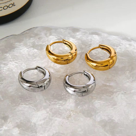 Teardrop Huggie Earring