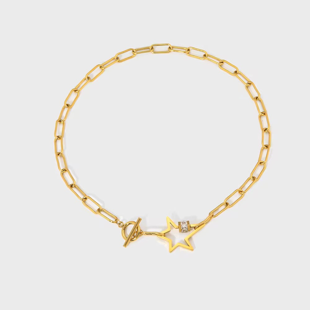 Statement Star Toggle Necklace