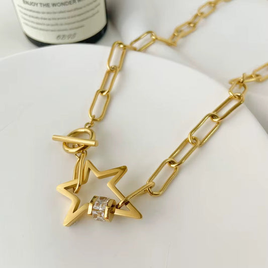 Statement Star Toggle Necklace