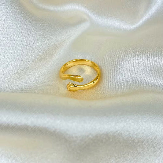 Hugging Hands Ring