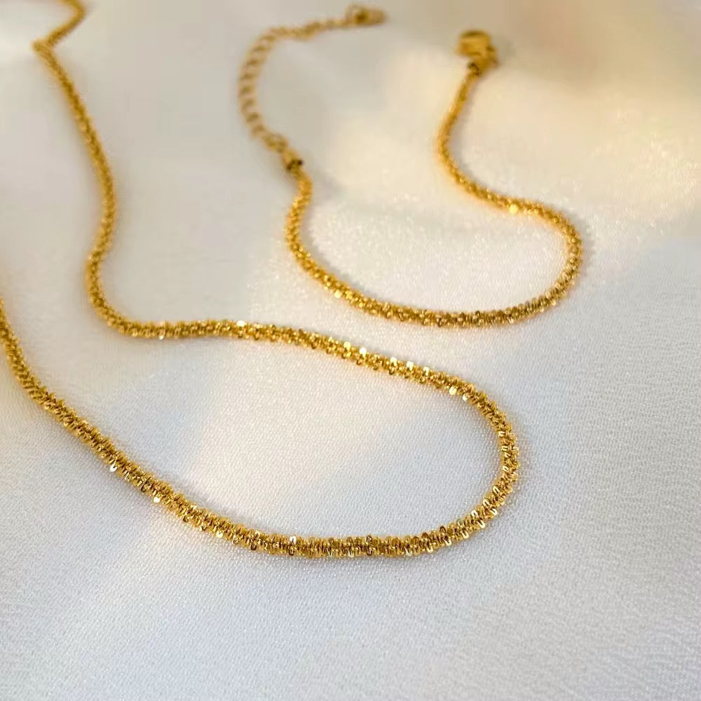 Italian Flashing Chain Necklace