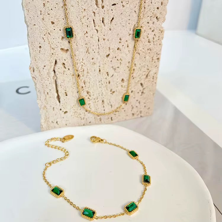 Station Emerald Bracelet