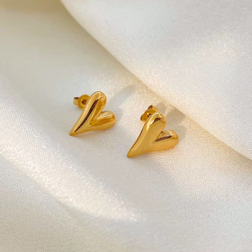 Adore Heart Stud Earring