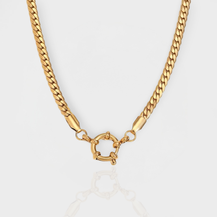 DYO Flat Cascade Necklace-Purchase stylish Twisted Herring Bone Necklace. Explore our online collection for trendy accessories reflecting the charm of the Emerald Isle. Order yours now!-Dazzledvenus