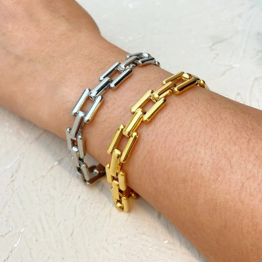 Timepiece Link Chain Bracelet