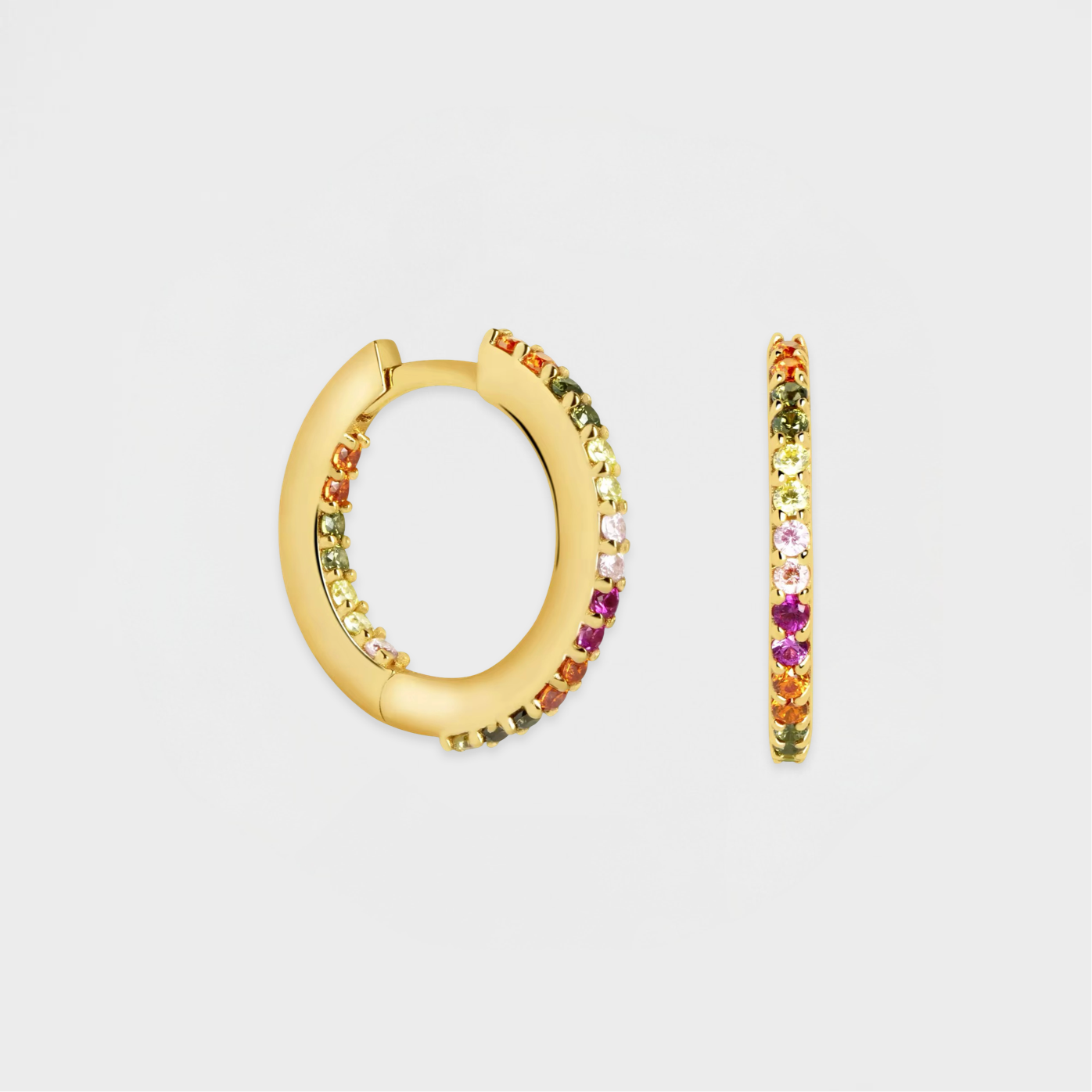 Prism Huggie Hoop Earring-Dazzledvenus