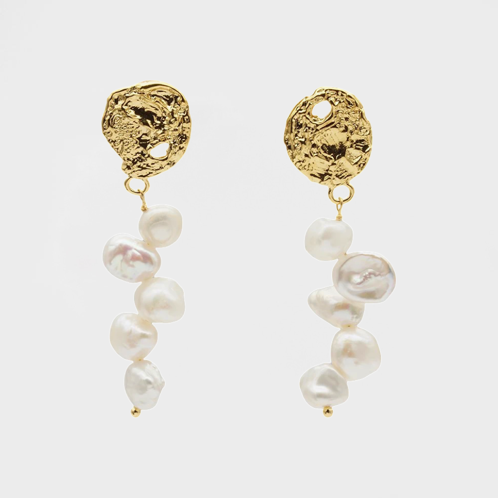 Bloom Pearl Drop Earring