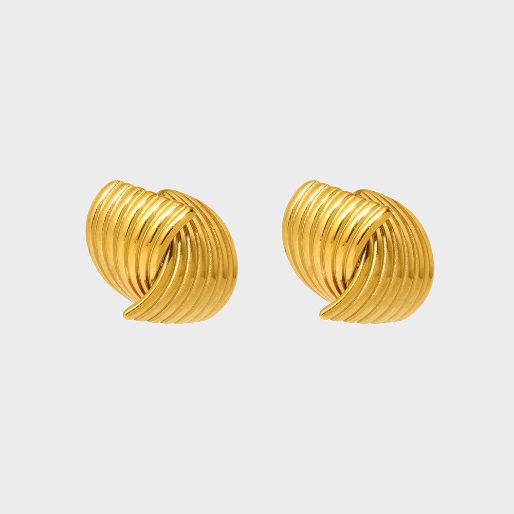 Vintage CrossOver Textured Earring