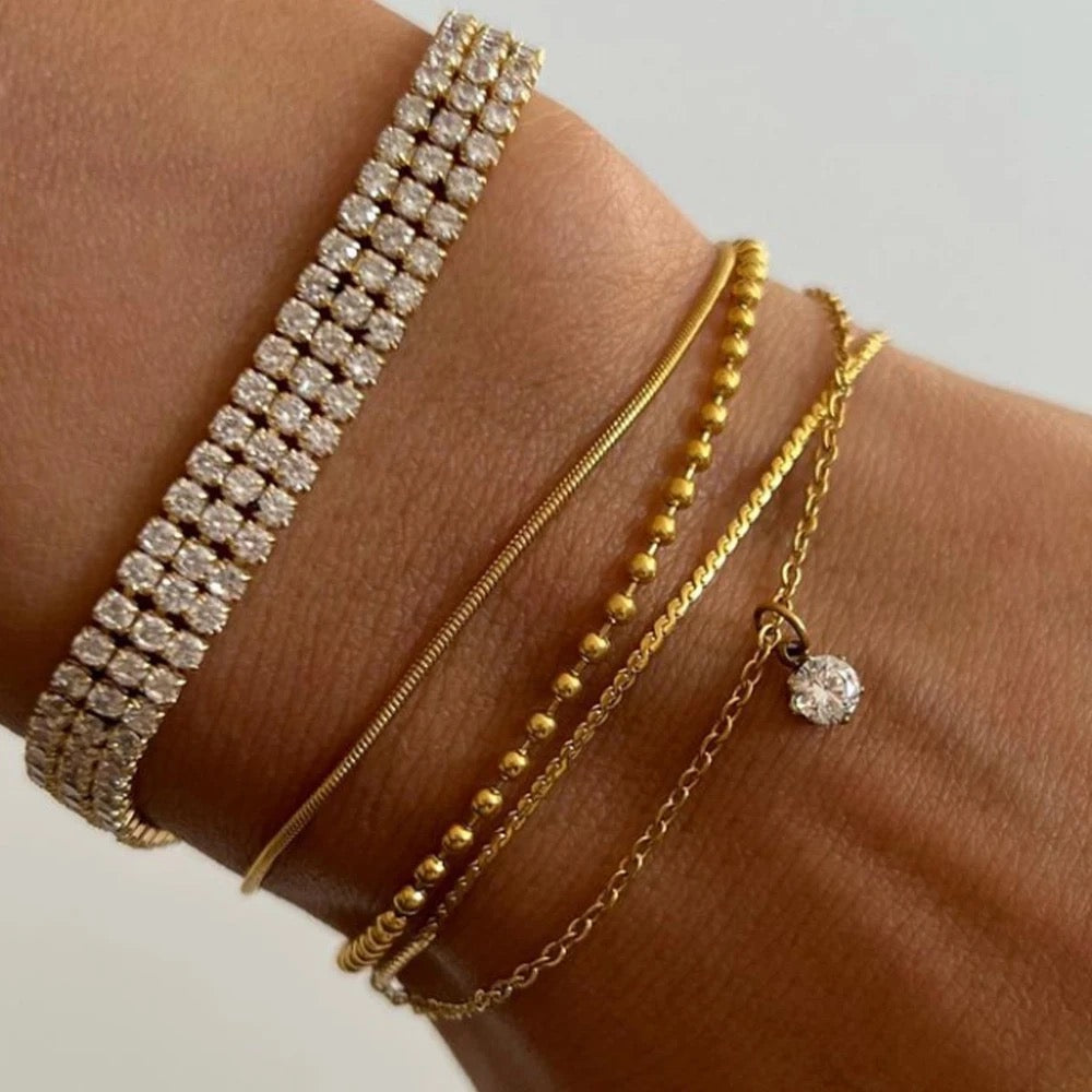 Snake Bone Minimal Bracelet