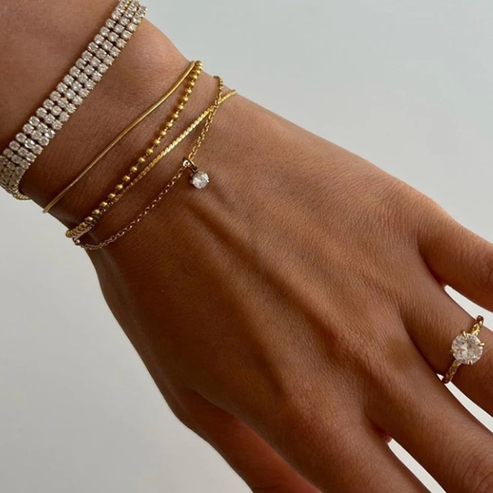 Snake Bone Minimal Bracelet