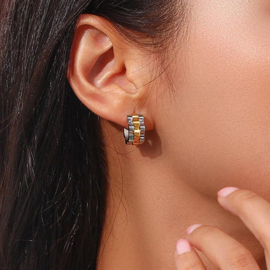 Watchband Hoop Earring