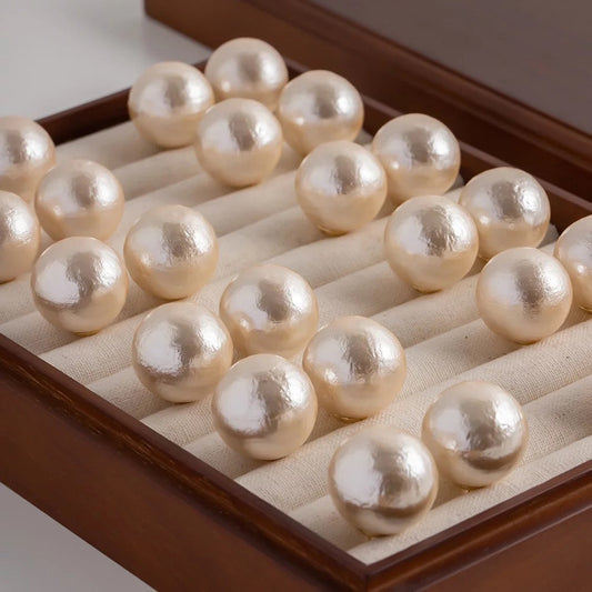 Oversized Pearl Stud Earrings